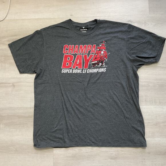 Fanatics Other - Fanatics Mens Champa Bay Super Bowl LV Champions Graphic Tee Grey 2XL